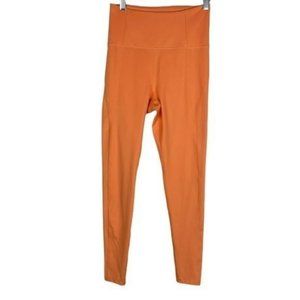 NWT Girlfriend Collective New High Rise Waisted Leggings Orange Women’s Small